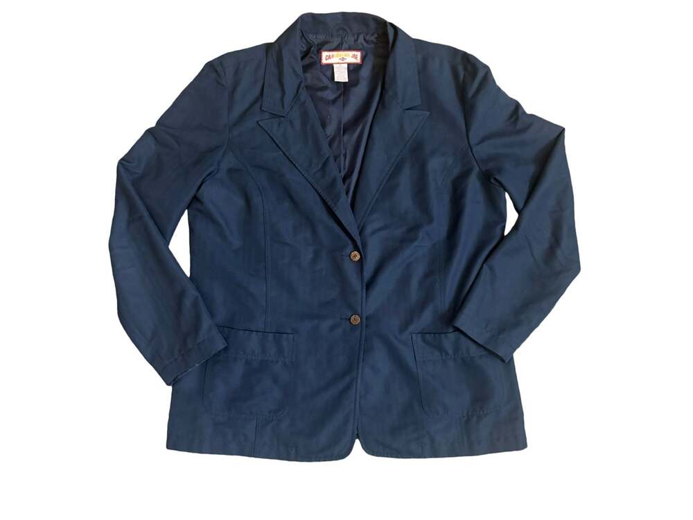 Caribbean Joe Men’s Navy Blue Two-Button Blazer Jacket Size XL